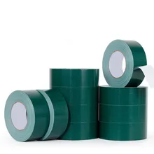 Factory Wholesale Writable Pressure Sensitive Single Side Gaffa Tape Adhesive Threaded Floor Green Waterproof Cloth Duct Tape