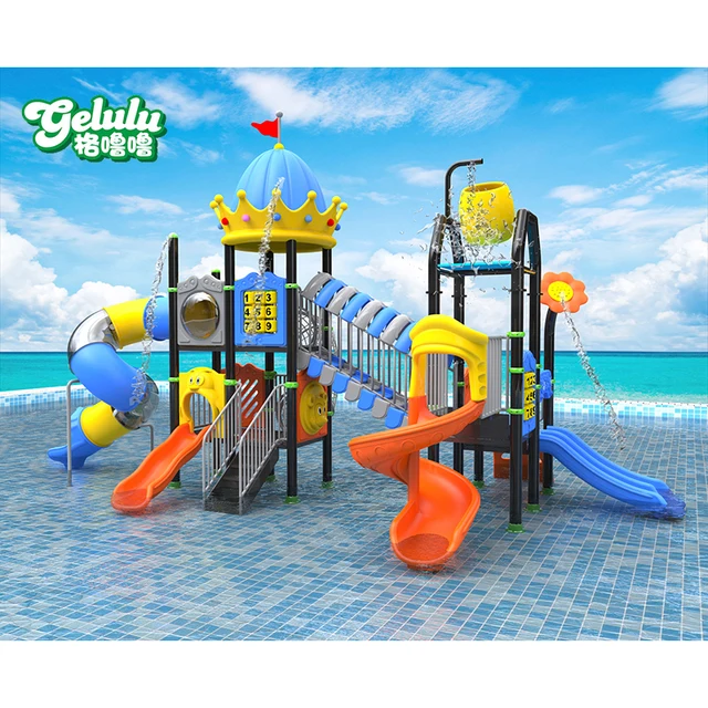 New design aqua park commercial water park slides outdoor playground with water slide floating