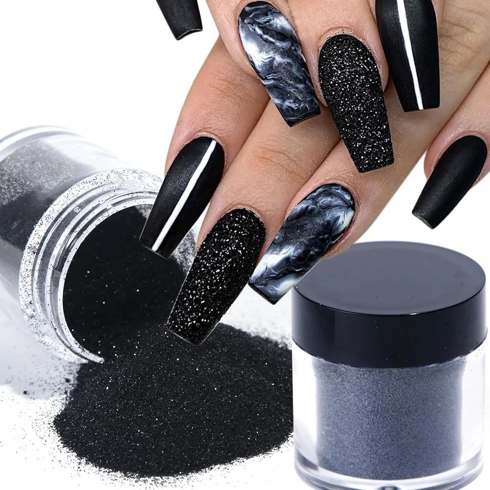 1 Box Black White Nail Glitter Dipping Powder Shiny Pigment Dust Laser  Sugar Nail Art Sequins Glitters Decorations Manicure - Buy Sugar Nail Art  Sequins Glitters Decorations,Black White Nail Glitter Dipping Powder