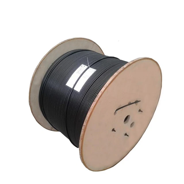High srength GYXTW 4 core fiber optic cable price per meter with wooden drum metal cable wire for duct aerial application