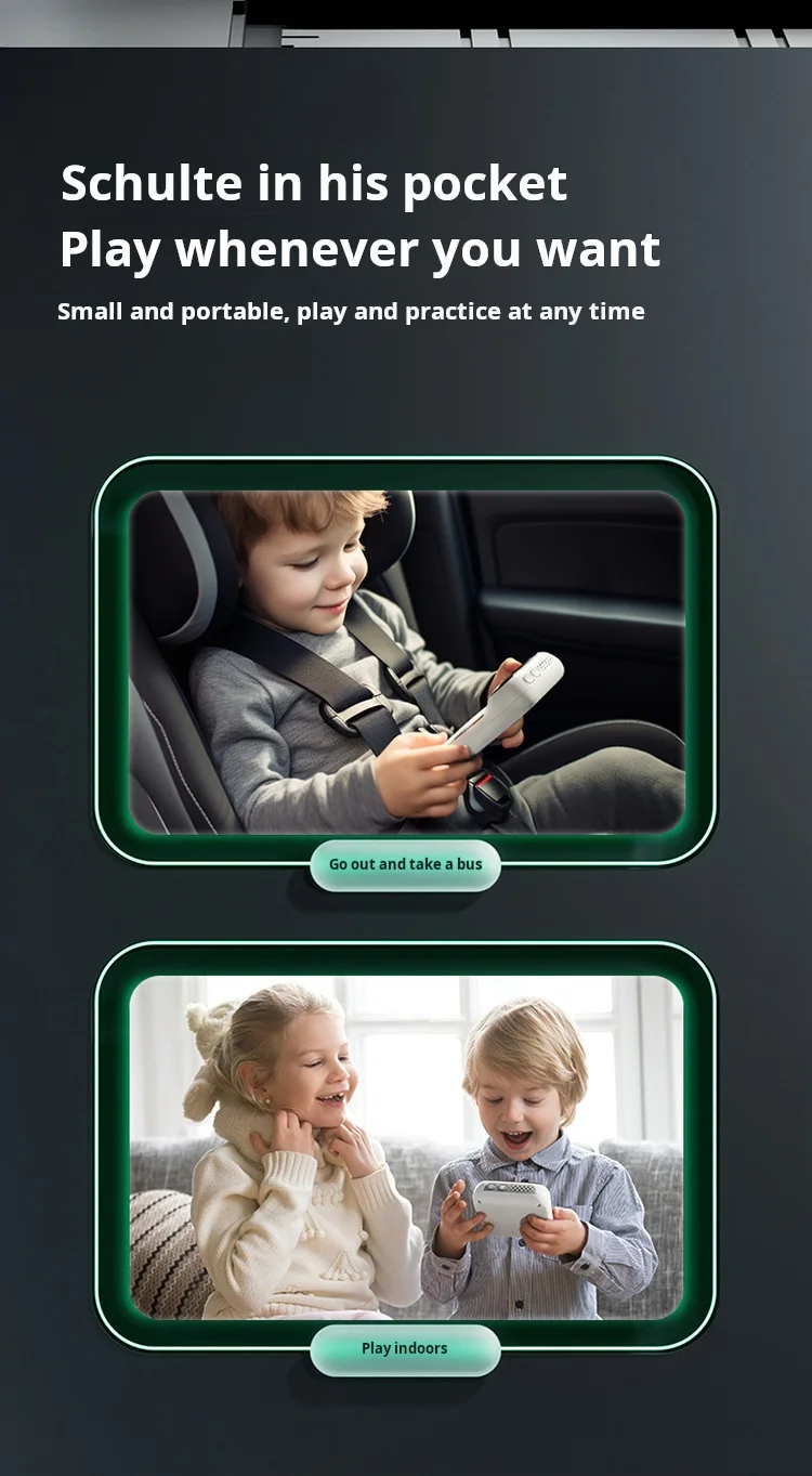 Schulte Grid Quick Push Game Console Series Educational Toys ...