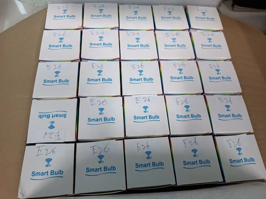 Alexa Tuya WIFI Control RGB Smart Wifi Lighting E27 Bulb Wireless App Control Adjustable A19 Led Blub