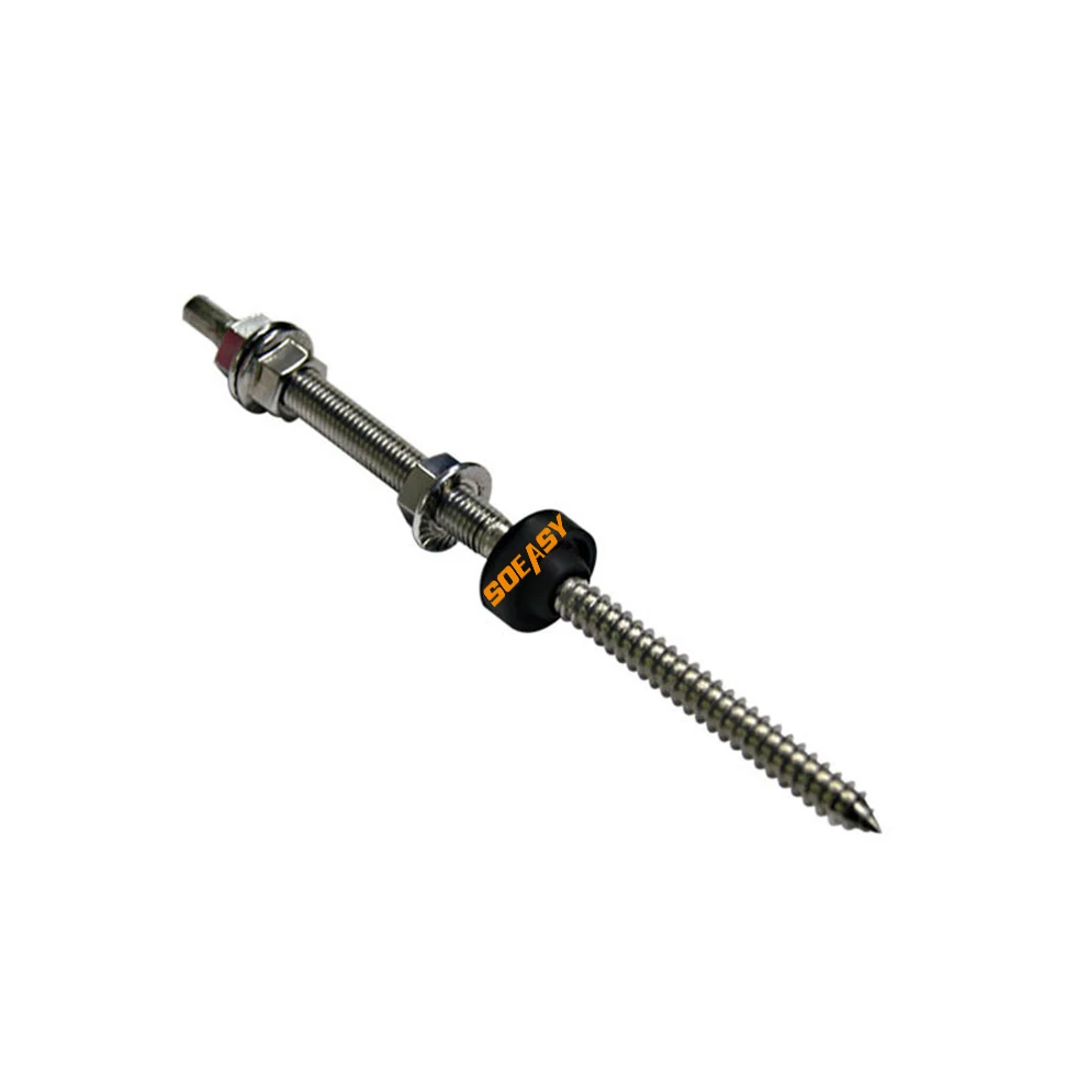 L-32 низкая цена нержавеющая сталь 304 M10 * 200 двойной головкой деревянные резьбы болт вешалки для солнечной панели системы крепления