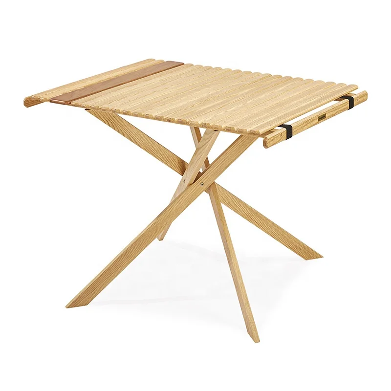 Mesa de madera plegable para picnic y comedor con muebles glamping para exteriores de la serie Niello de Naturehike