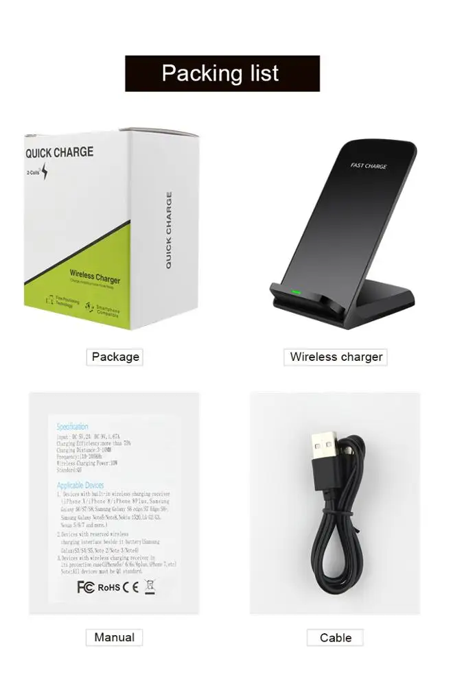 
2020 продуктов держатель для телефона 10 Вт Многофункциональная Беспроводная подставка для зарядного устройства 