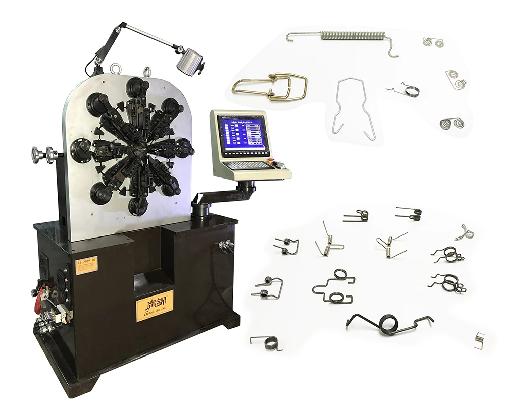 11轴无凸轮弹簧成型机 用于钢丝直径2 5毫米的不规则形状弹簧 Buy 扭转弹簧卷簧机 双扭弹簧制造机 数控全自动弹簧机械