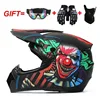 Guantes de máscara de gafas de payaso negro tonto