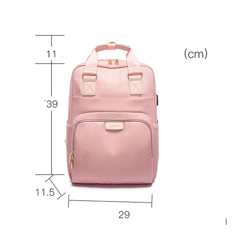 Women Fashion Backpacks 13.3 14 15.6Inch Laptop Backpack with USB Charger Female Back Pack School Bags for Teenage Girls Women Fashion Backpacks 13.3 14 15.6Inch Laptop Backpack with USB Charger Female Back Pack School Bags for Teenage Girls