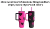Mix colors-20pcs-40HEART