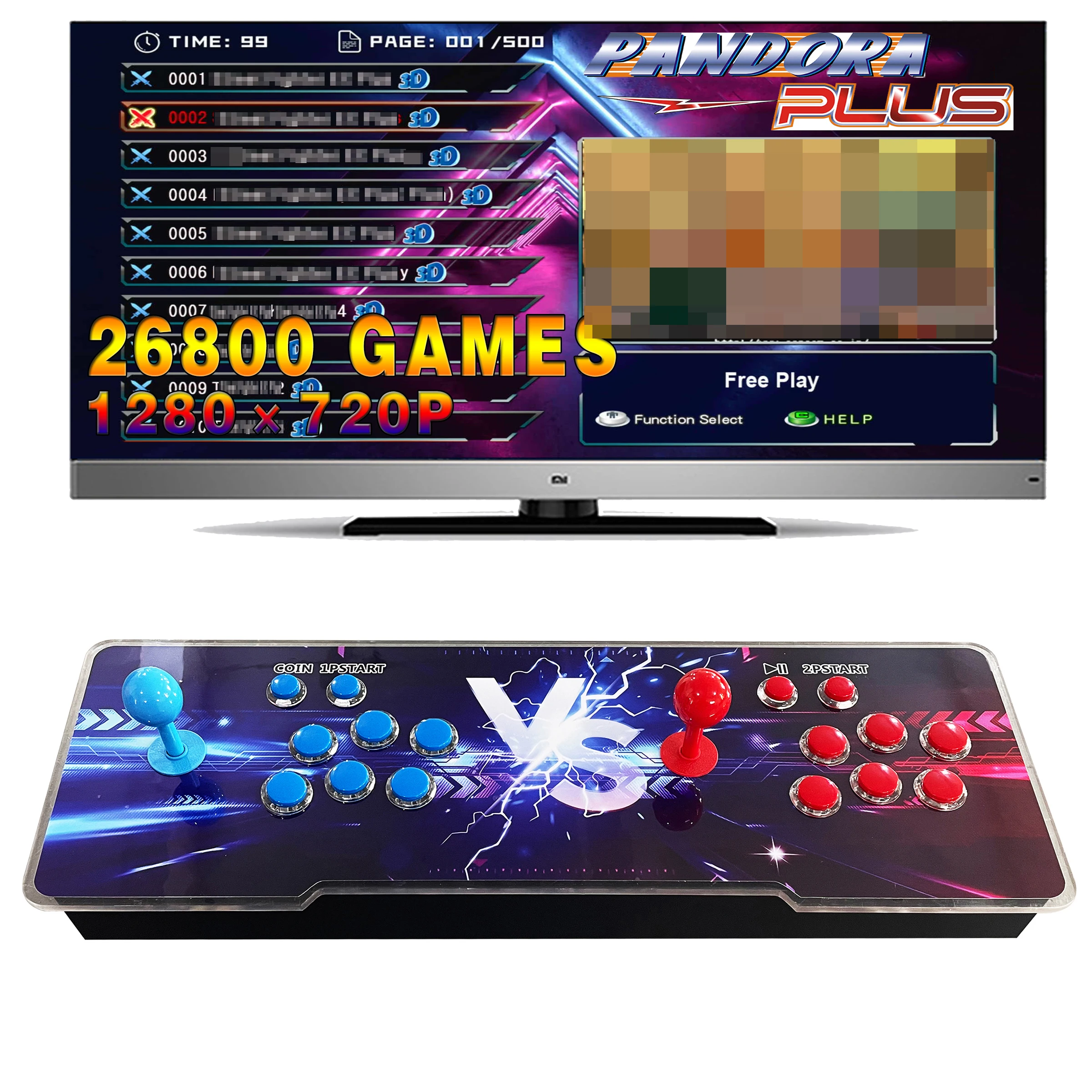 Joystick Handle Retro Game Box - 29800 in 1 Arcade Game Console