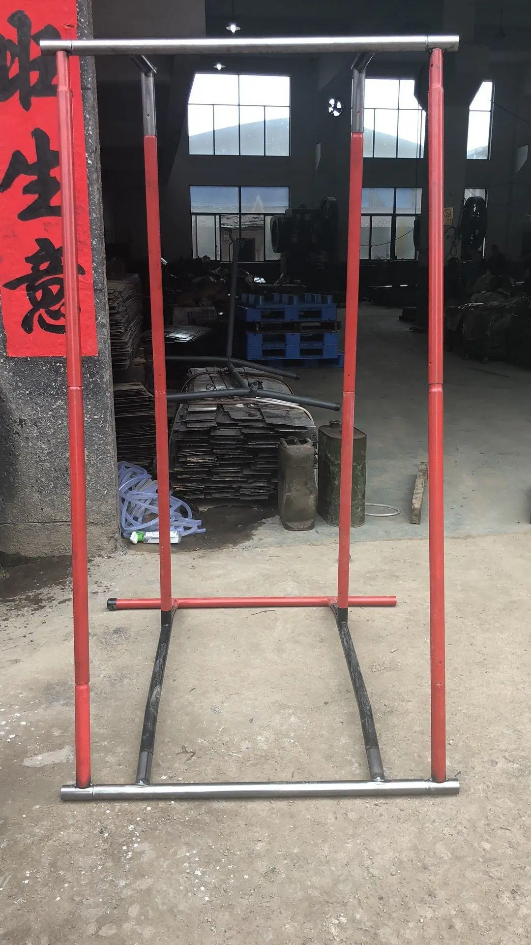 Wellshow Sport Portable Pull up Mate 2 Pull up Station Dip Stand Station Calisthenics With Carry Bag