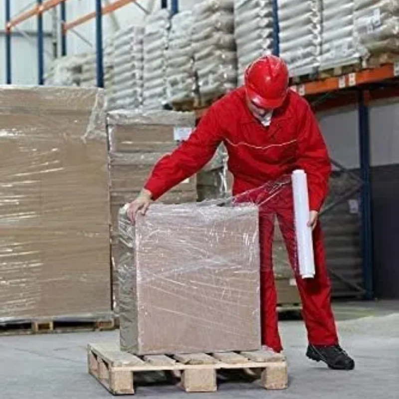 Transparent LDPE Stretch Film Soft Moisture-Proof Pallet Wrap Roll for Packing Moving