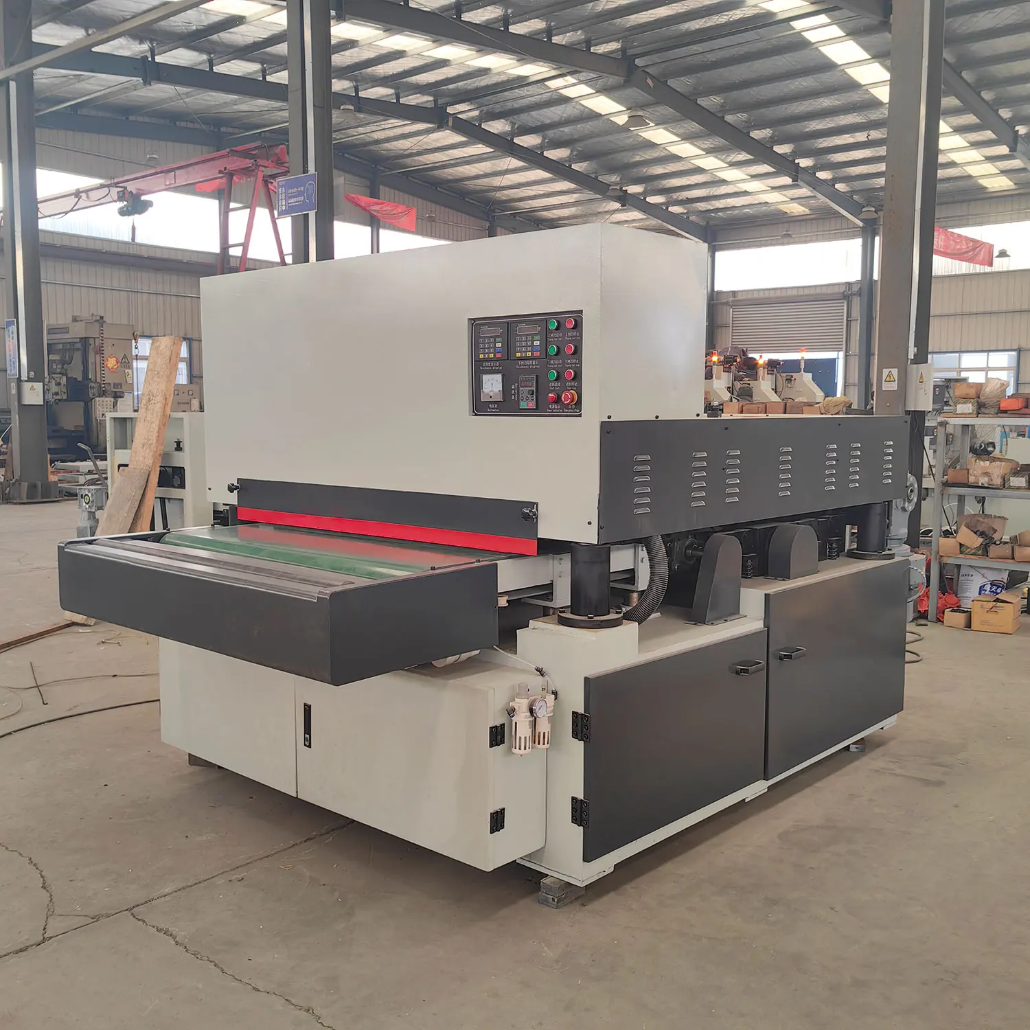 Fully Automatic Heavy High Speed Double Sided Planer 1300mm Woodworking Thicknesser Planer