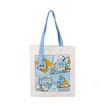 Eco Friendly Shopping Bag Travel Tote Women's Small Mini Cotton Bag Full Color Custom Printed Sublimation
