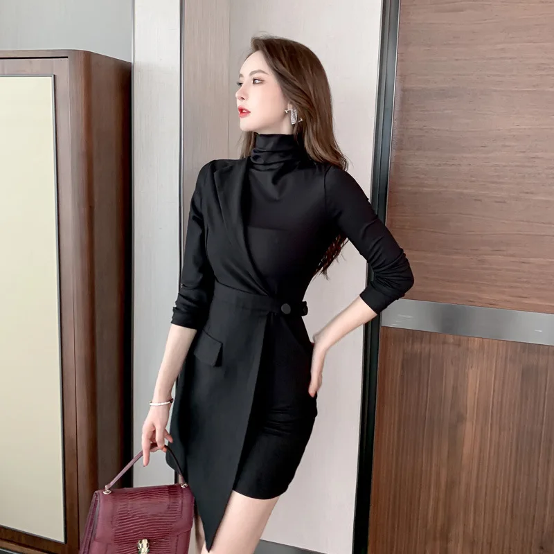 ZYHT 4422 Spring New Women's Long Sleeve Dress - Elegant
