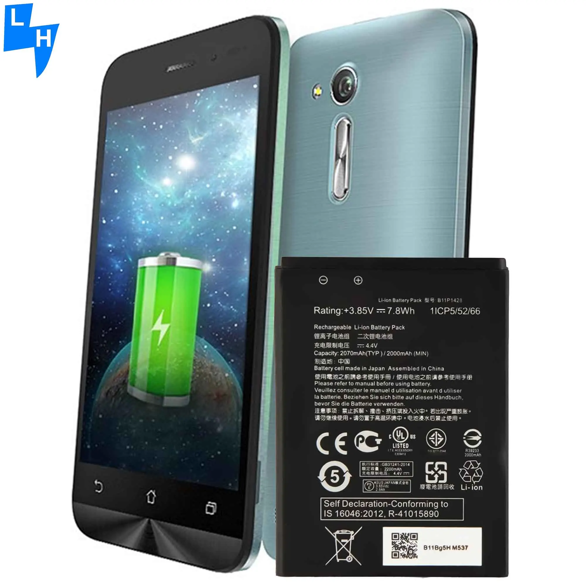 Аккумулятор B11P1428 2070 мАч 3,85 В для мобильного телефона ASUS Zenfone  GO ZB452KG X009DB ZB450KL X009DA X014D| Alibaba.com