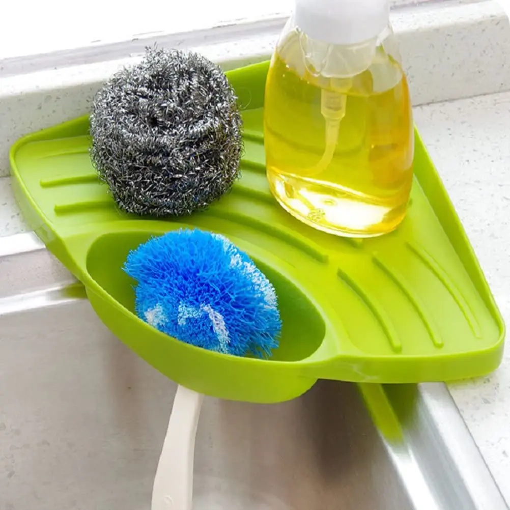 Kitchen Sink Caddy Suction Cup Holder Kitchen Sponge Holder For  Sponges,Soap,Scrubbers,Cleaning Brush - Buy Sponge Holder,Kitchen Sponge  Holder,Sink