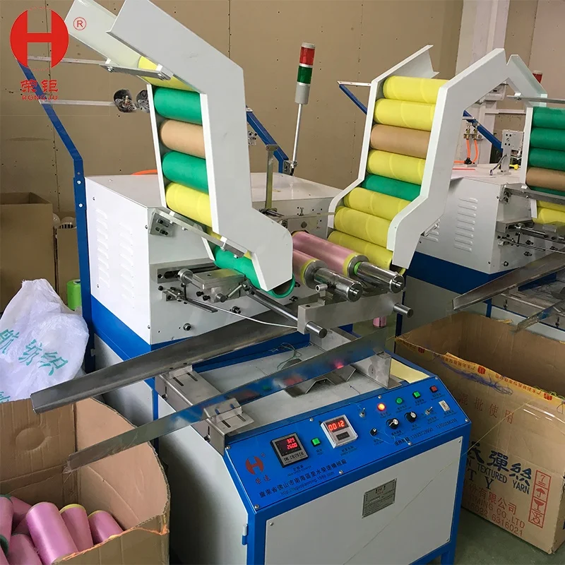 Automatic High Speed  Paper Bobbin Tape Thread Splitting Rewinder Textile Lace Ribbon Loom Pulling Yarn Winding Winder Machine