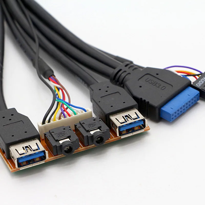 Customization Computer Case Front Panel Dual USB 3.0 + Audio