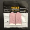 2 unidades - Fibra de plata - Rosa + Borde blanco