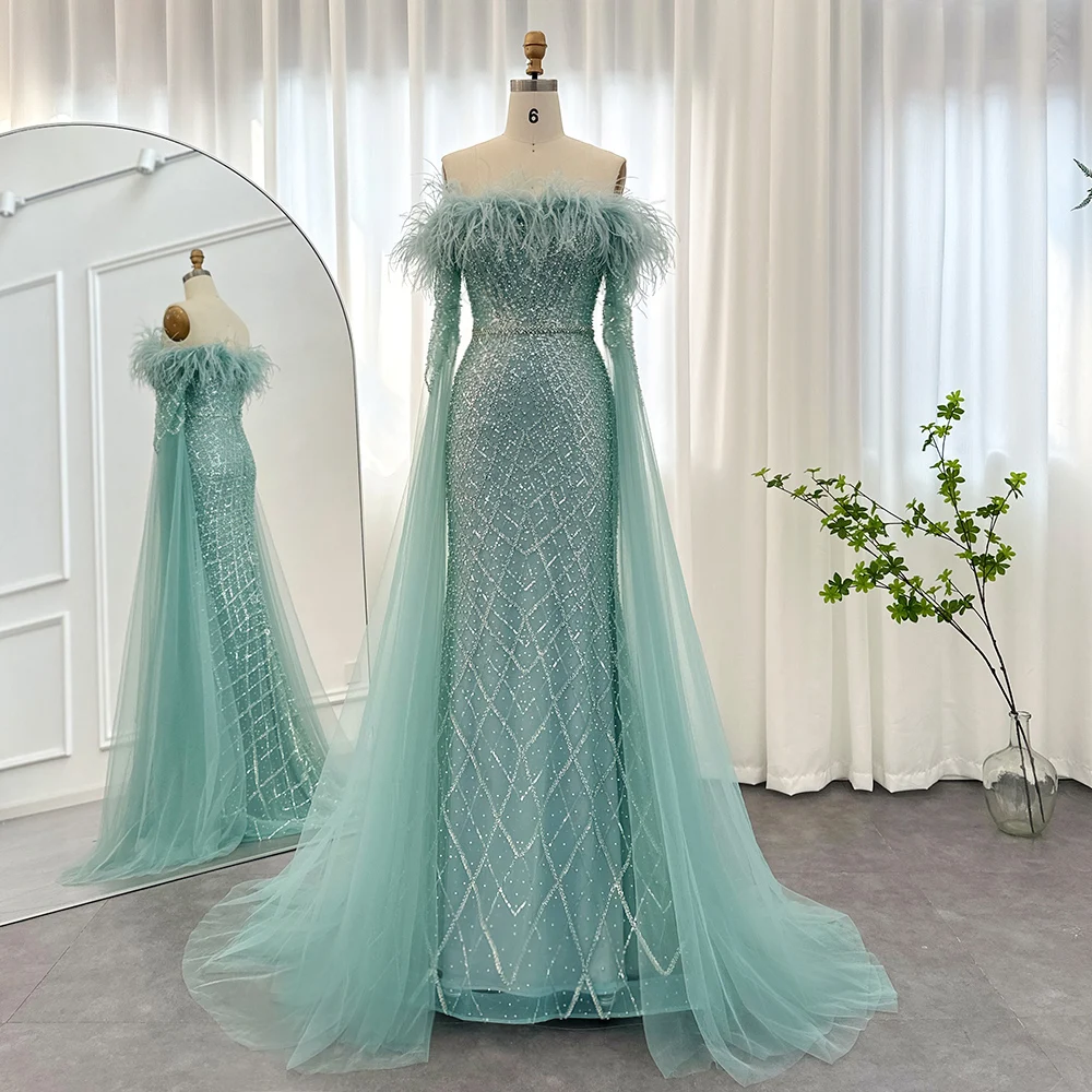 Sea green deals formal dress