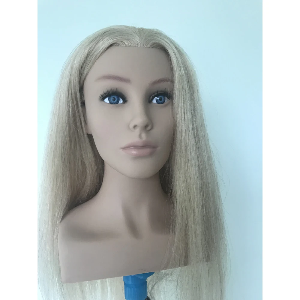 Wholesale Price Europe Face Hair Mannequin  With Shoulder for Academy School