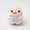 Penguin light pink p card