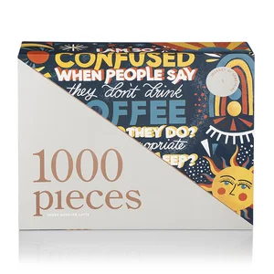 Custom Pattern Gift Box Rompecabezas Juguete Custom Puzzle 120-500 1000 Pieces Of Adult Jigsaw Puzzle
