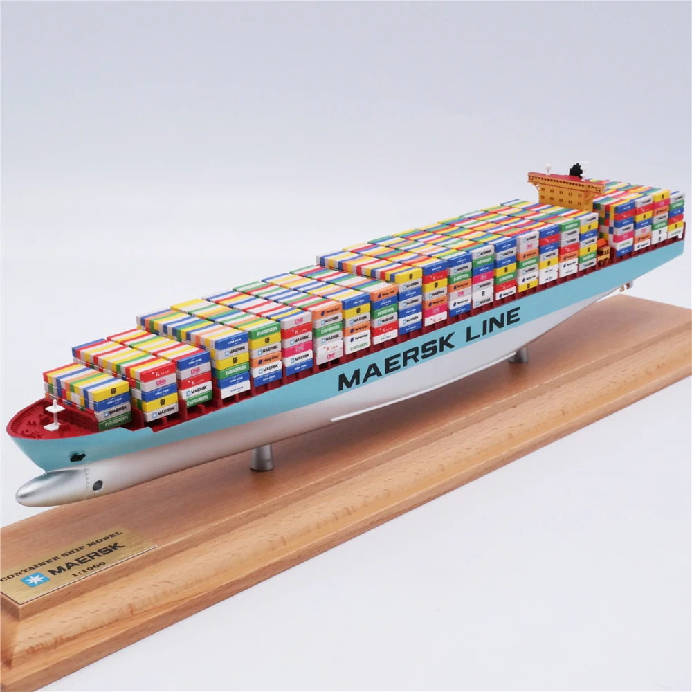 【A】35cm MAERSK-LINE container ship model customized ship model O.A.S ship model