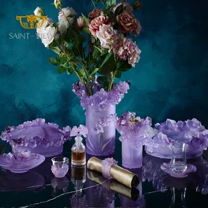 SAINT-VIEW Crystal Art 2026 New Nordic Style Orhcid Flower Wedding Party Decor Centerpieces