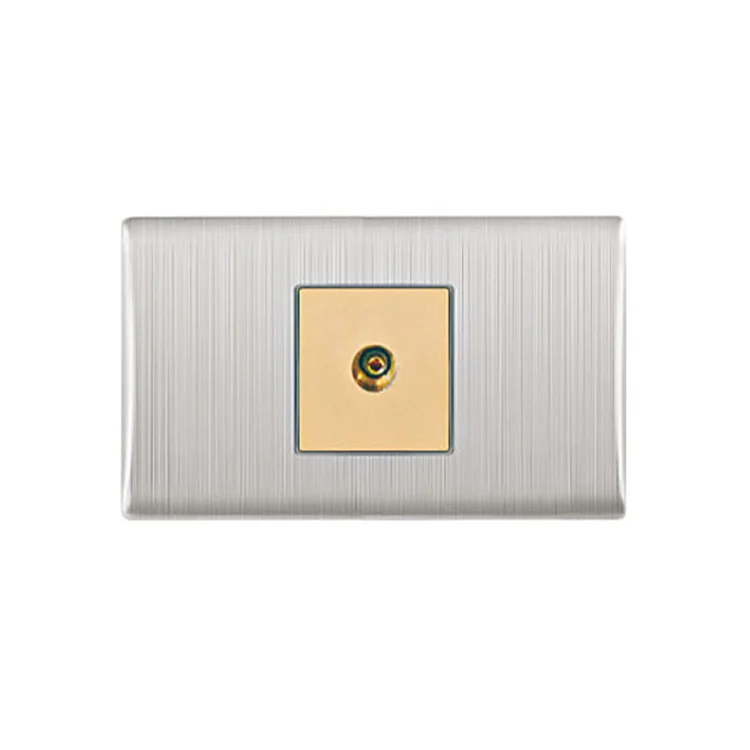 VNX Wholesale Exporter of High-Quality VNX Silver Color 2 Gang One Way 250V Electrical Wall Switch for Electrical Home