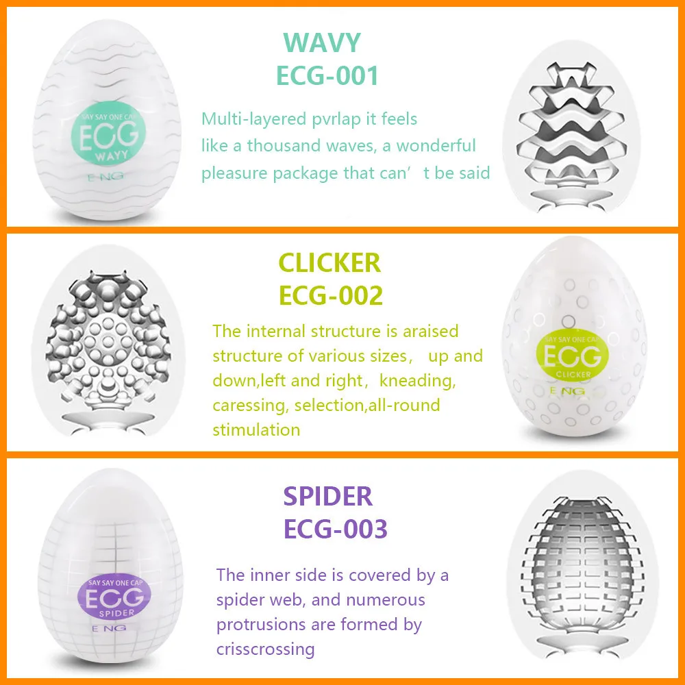 Tenga Easy Beat Egg Variety Multi 6 Pack -New Standard