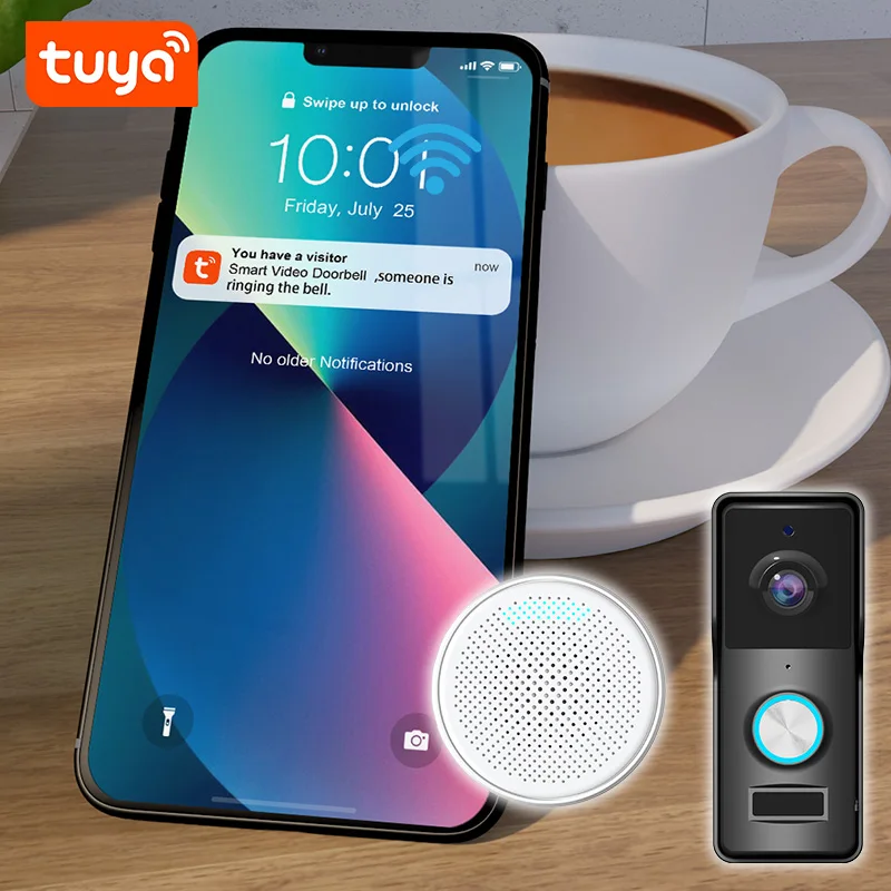 Night Vision Camera Doorbells Hot Top Seller Security Yiroka Home Wireless Wifi Ring