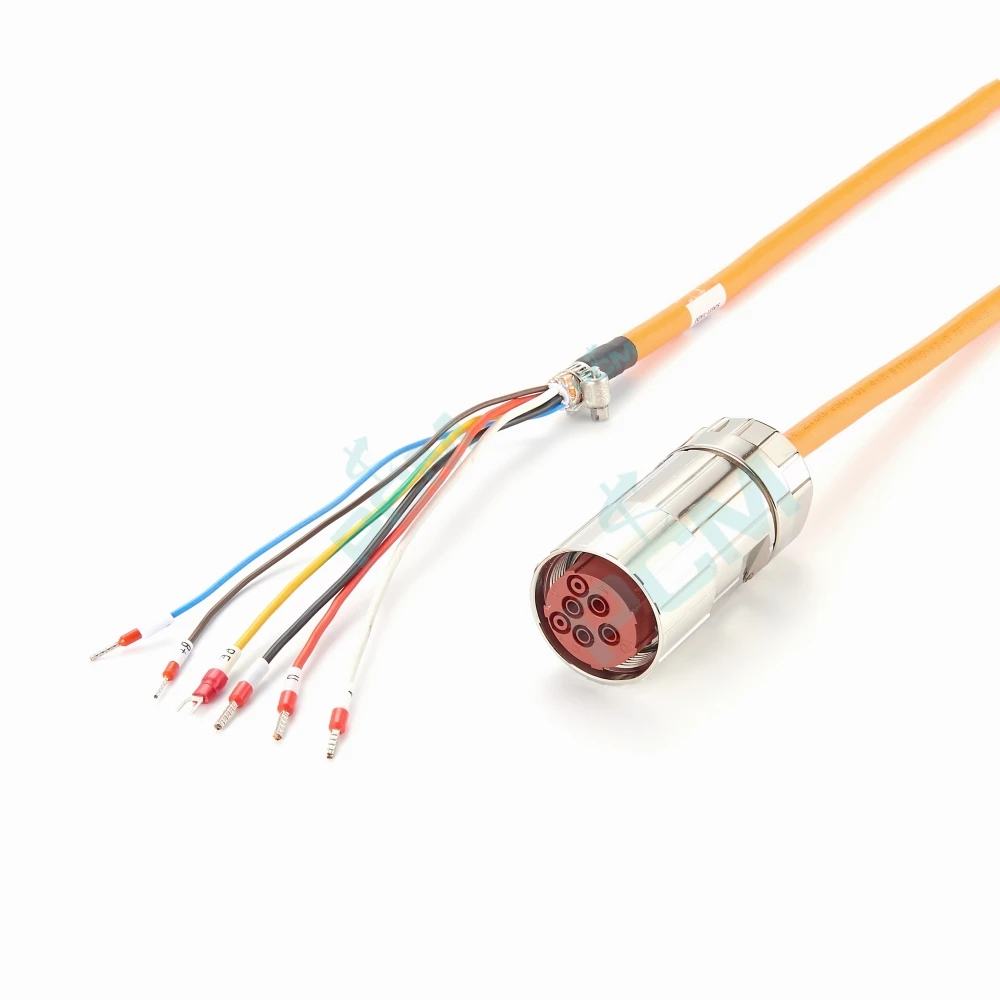 M40 6 Pin Servo Motor Power Cable for Siemens 6FX5002-5DG31-1AD0