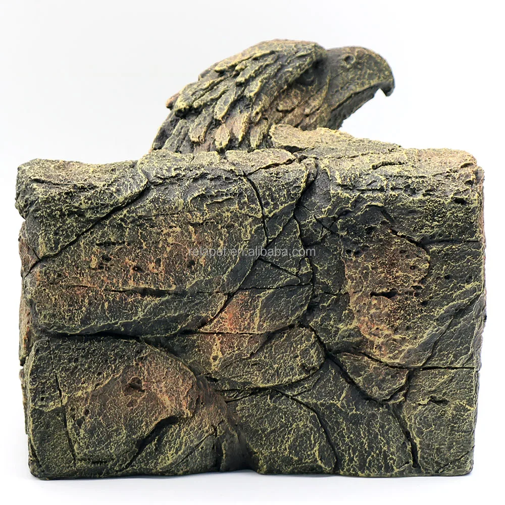 Reptile Terrarium Decoration Reptile Cave Climb Hideout Hideaway Resin