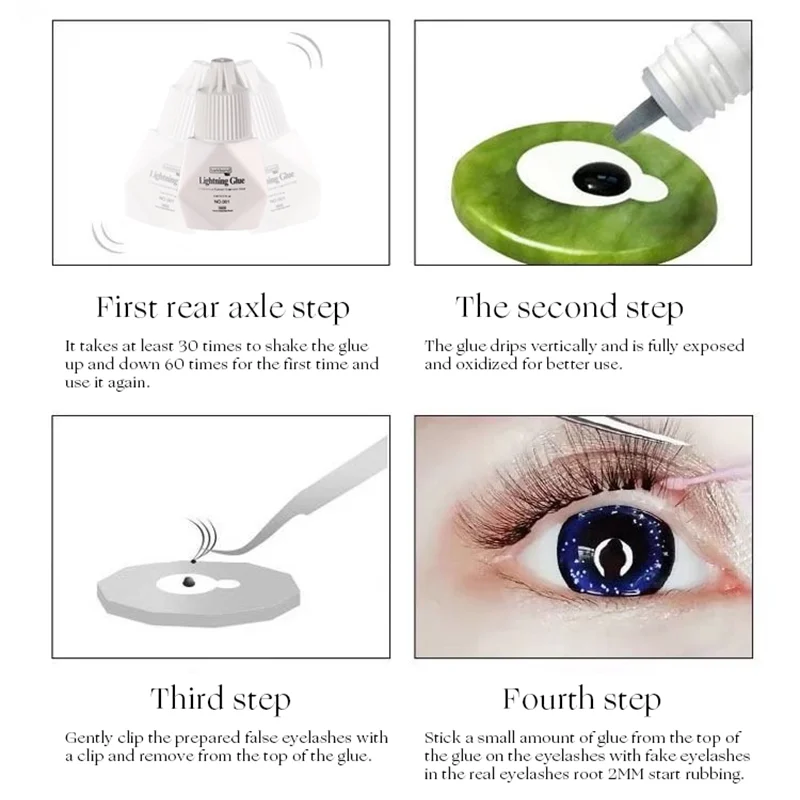 Oem Pink Eyalsh 10ml Glue Bottle Manufacturer Diy Korea No Burn Quick