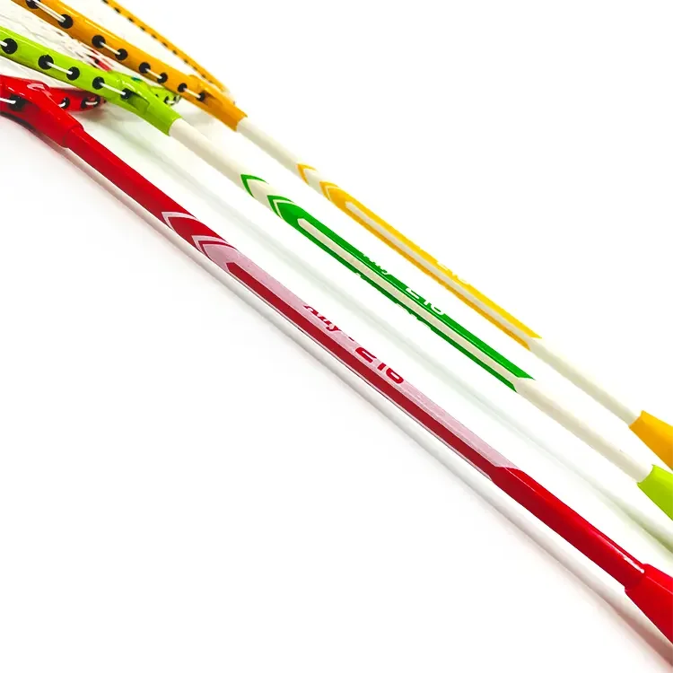 OEM Single Racket with Racket Cover Iron Steel Material Badminton Racket 216 Badminton Paddle
