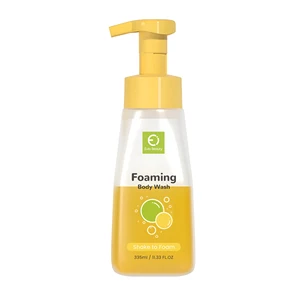 OEM/ODM 335ml Moisturizing Foaming Body Wash Private Label Shake-to-Foam Cleanser for Soft & Refreshing Skin