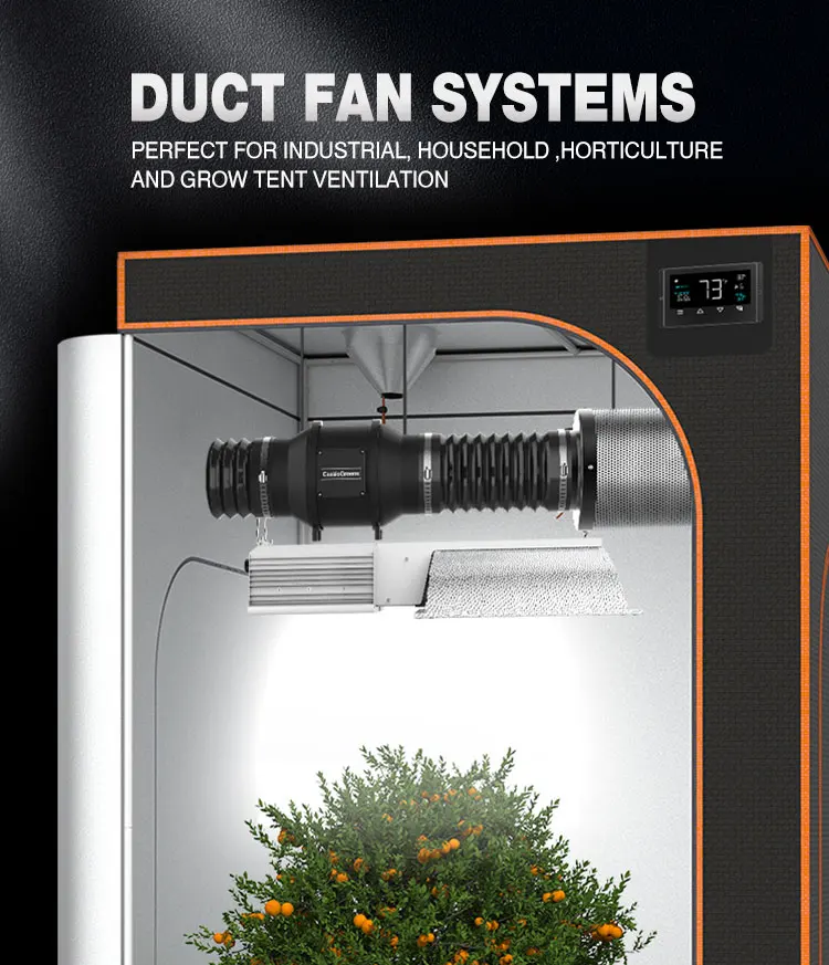 Inline Duct Heater, Centrifugal, Plastic, 120V - detail 2
