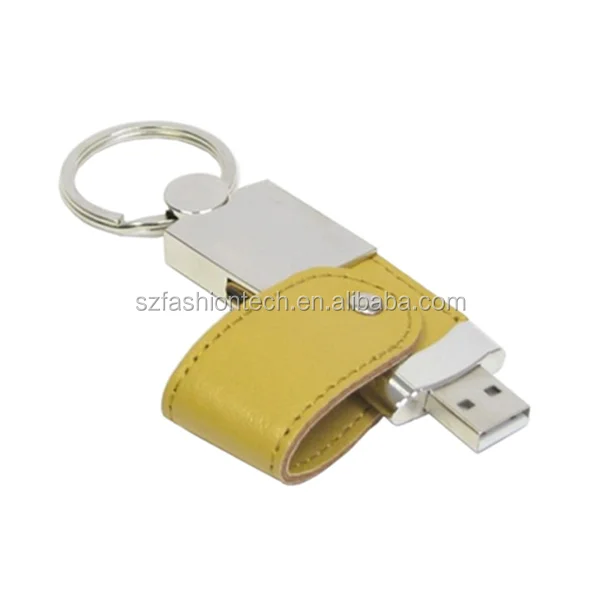 Custom logo leather keychain memorias usb flash drives real capacity pen drive 16GB 32GB - ANKUX.COM
