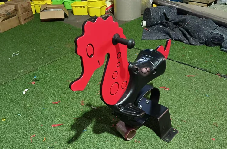 Cheap Children's Spring Rocking Horse Outdoor Playground Rocking Horse Toys PE Board Material Can Be Customized