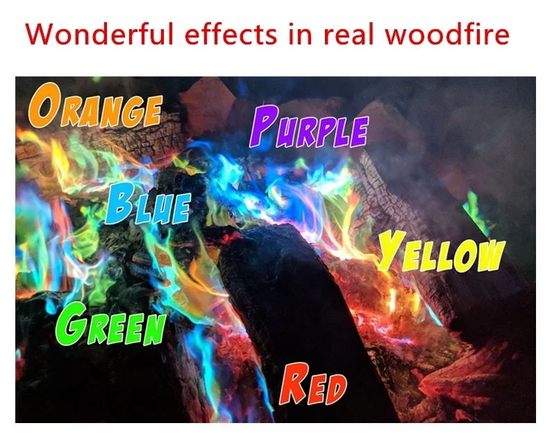 Magic Flames Mystical Fire Colorant Powder Camping Campfire Accessories