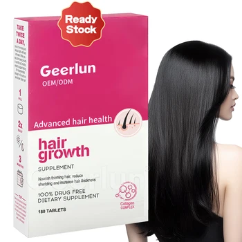 Ready to Ship Women Hair Growth Supplements Reduce Hair Loss Nourish Thinning Hair Regrowth Tablets