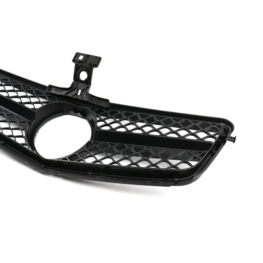 product tiypeor car front bumper grille chrome plated matte black amg front grille for mercedes benz w204 2007 2014 models-7