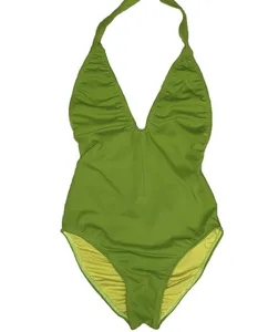 Custom Women's One-Piece Swimsuit 2026 Lace Solid Luxury High Quality Sexy Triangle Print Seamless Waterproof Cheeky Bottom