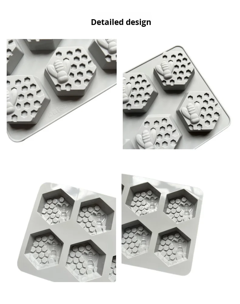 Hot-Selling 6-Grid Silicone Honeycomb Mold Hexagonal DIY Baking Tools for Cake and Soap for Creative DIY Kitting supplier
