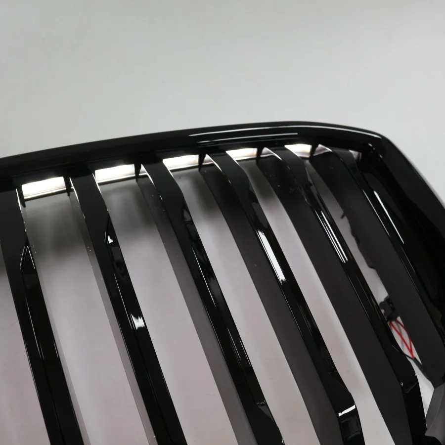 product tiypeor black kidney led grille front bumper for bmw x5 g05 2019   2022 car abs dual strip glossy models-9