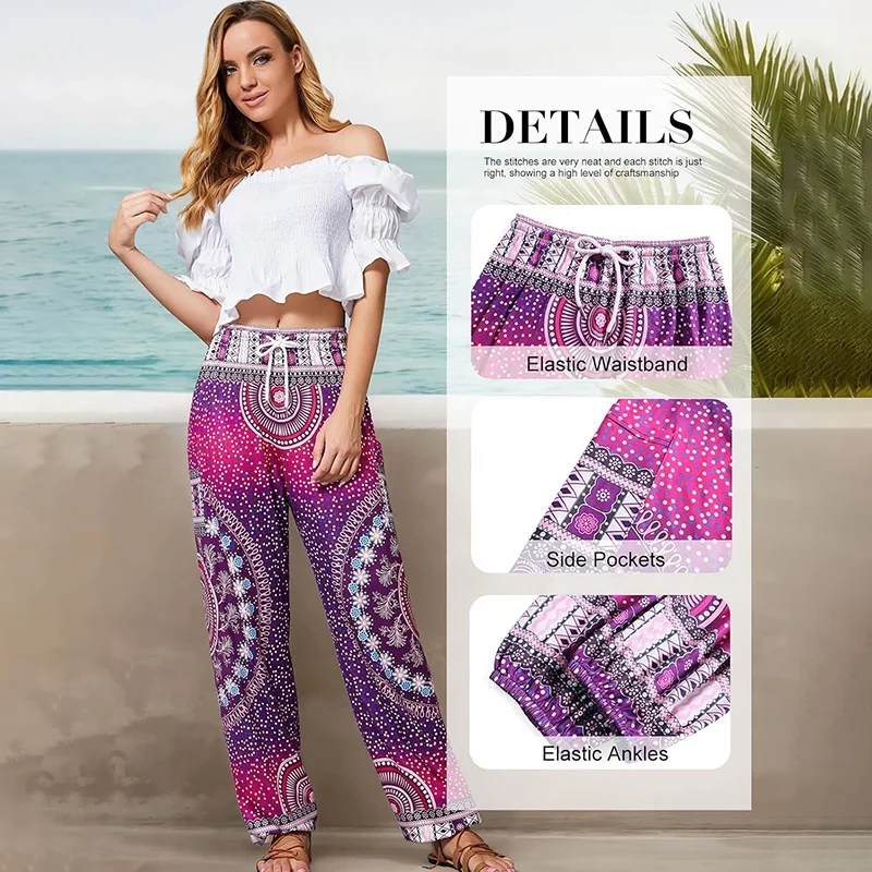 Libin Pantaloni da Donna a Vita Alta da 73,7 cm