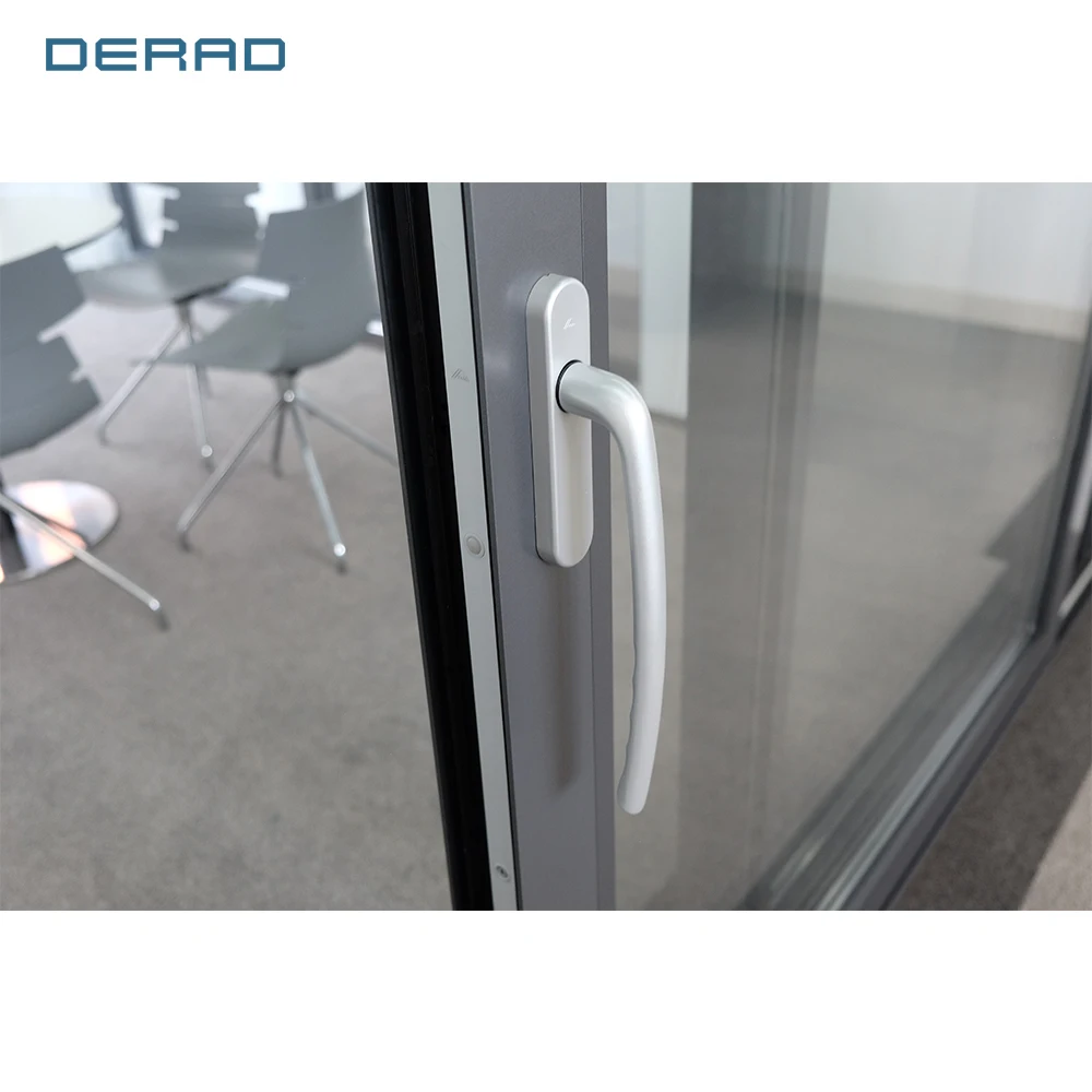 Indoor aluminium frame lift and sliding glass doors for apartment villa commercial building door details