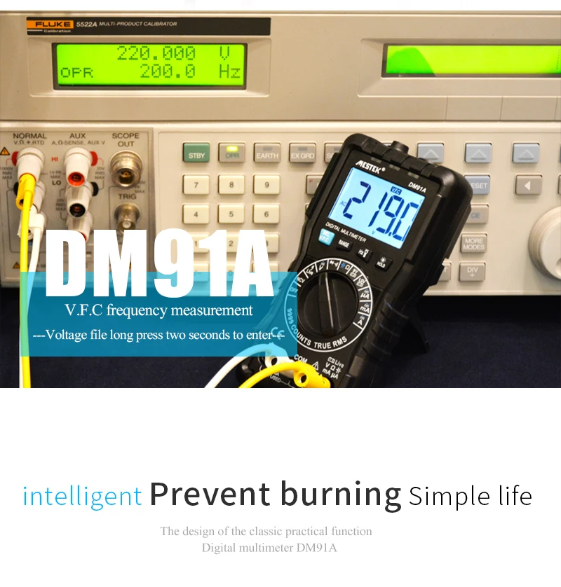 Мультиметр DM91A 10000 отсчетов DM91A 600 В/10 А, тестер сопротивления тока и напряжения